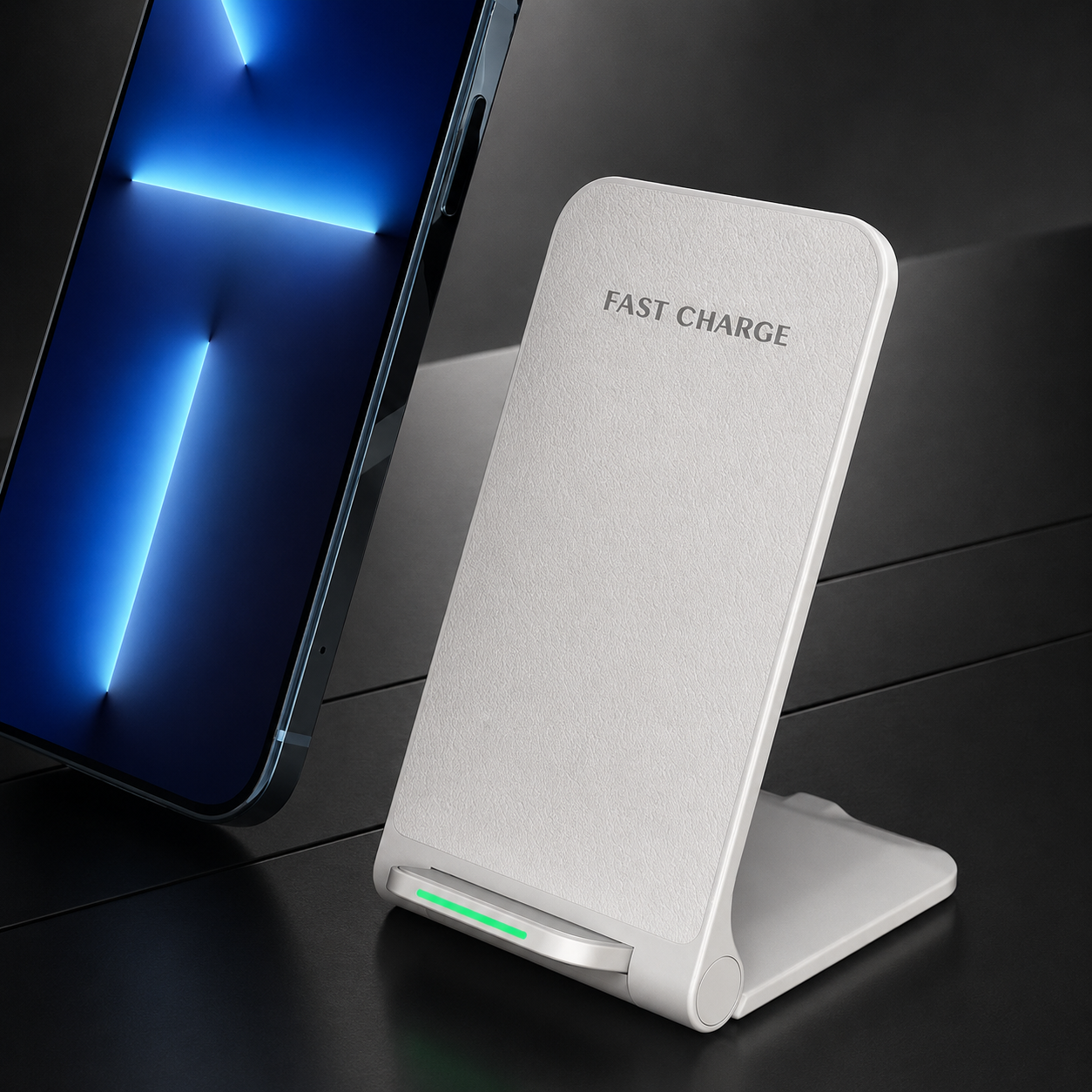 Premium Wireless Charger Fast Charging Foldable Charging Stand Portable Charging Pad Wireless Charging Dock Smartphone Earbuds Compatible