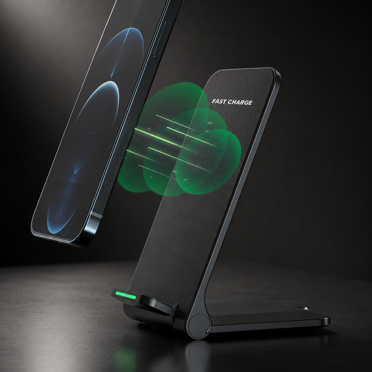 Premium Wireless Charger Fast Charging Foldable Charging Stand Portable Charging Pad Wireless Charging Dock Smartphone Earbuds Compatible