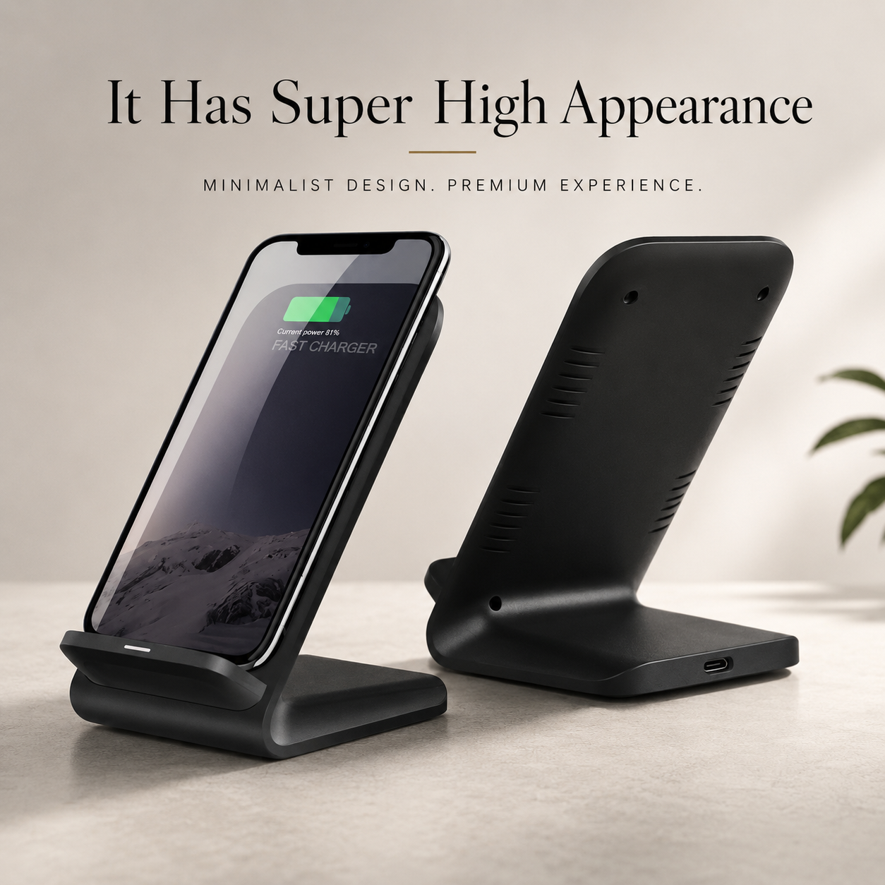 Premium Wireless Charger Fast Charging Foldable Charging Stand Portable Charging Pad Wireless Charging Dock Smartphone Earbuds Compatible