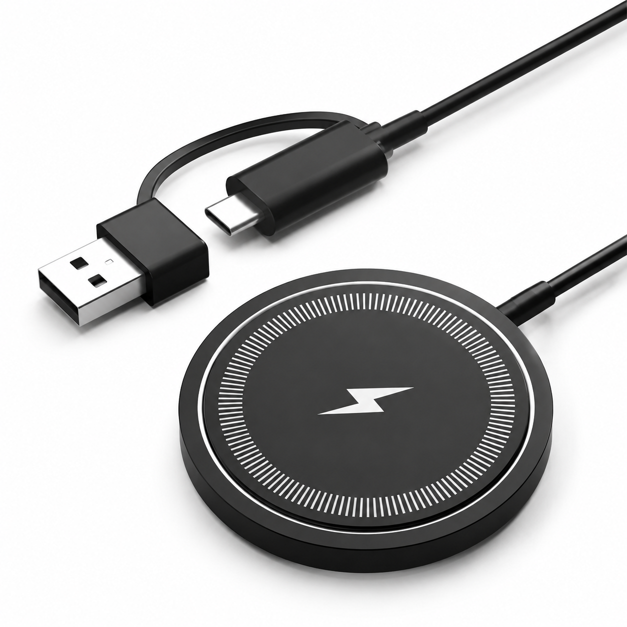 Premium Wireless Charger MagSafe Compatible Fast Charging Magnetic Charging Pad Slim Wireless Charging Dock Smartphone Earbuds Compatible