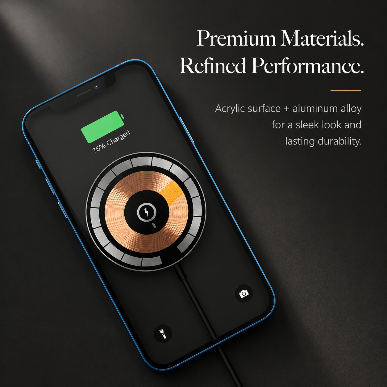 Premium Wireless Charger MagSafe Compatible Fast Charging Magnetic Stand USB C PD Smartphone Charging Dock Station