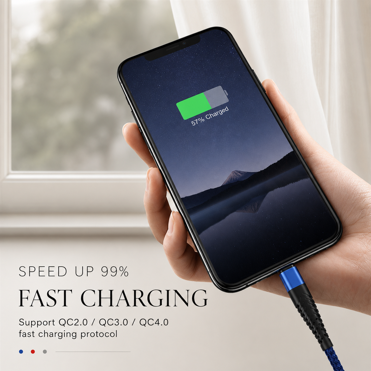 Premium Wireless Charger MagSafe Compatible Fast Charging Pad USB C Qi Wireless Charging Slim Design