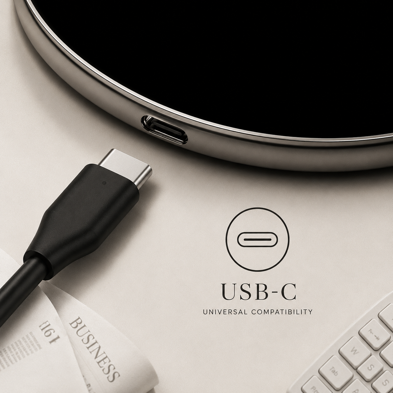 Premium Wireless Charger MagSafe Compatible Fast Charging Pad USB C Qi Wireless Charging Slim Design