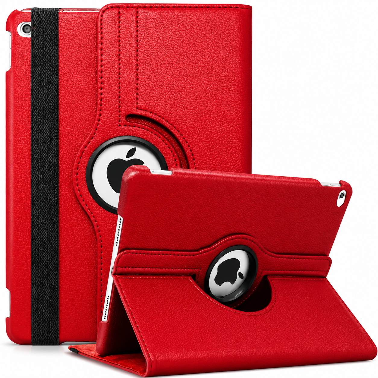 Premium iPad Case 360 Rotating Stand PU Leather Smart Cover Protective Tablet Case Multi Angle Viewing Support