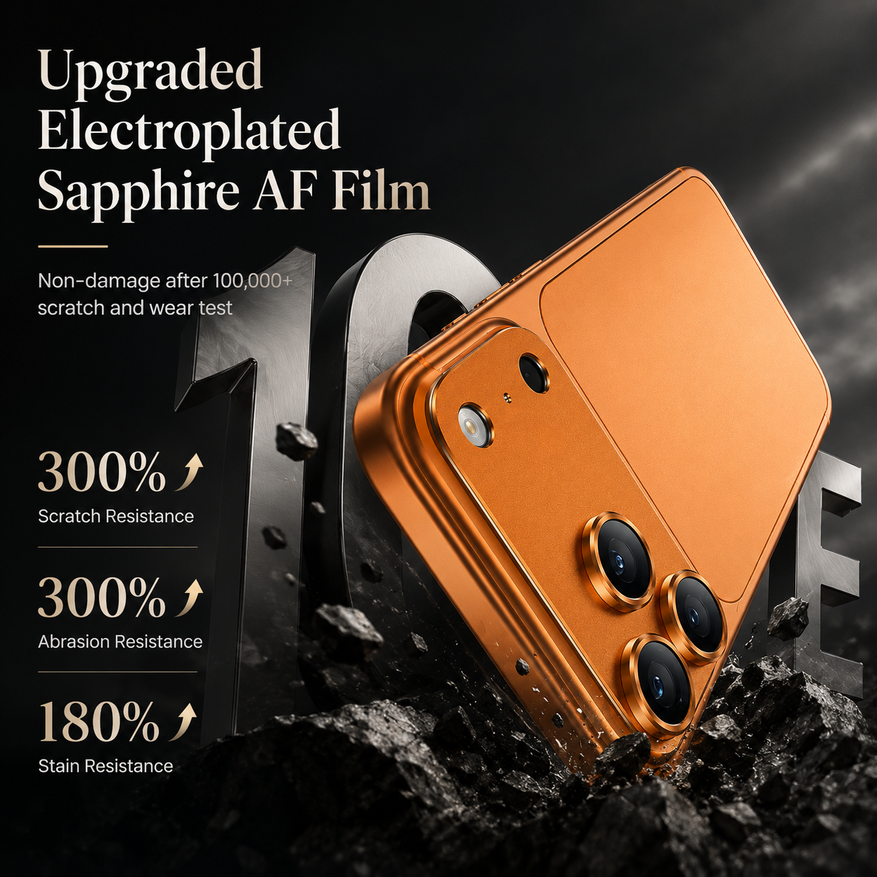 Premium iPhone Camera Lens Protector Tempered Glass Alloy Ring Shatterproof Scratch Resistant Shockproof Precision Fit Protective Cover