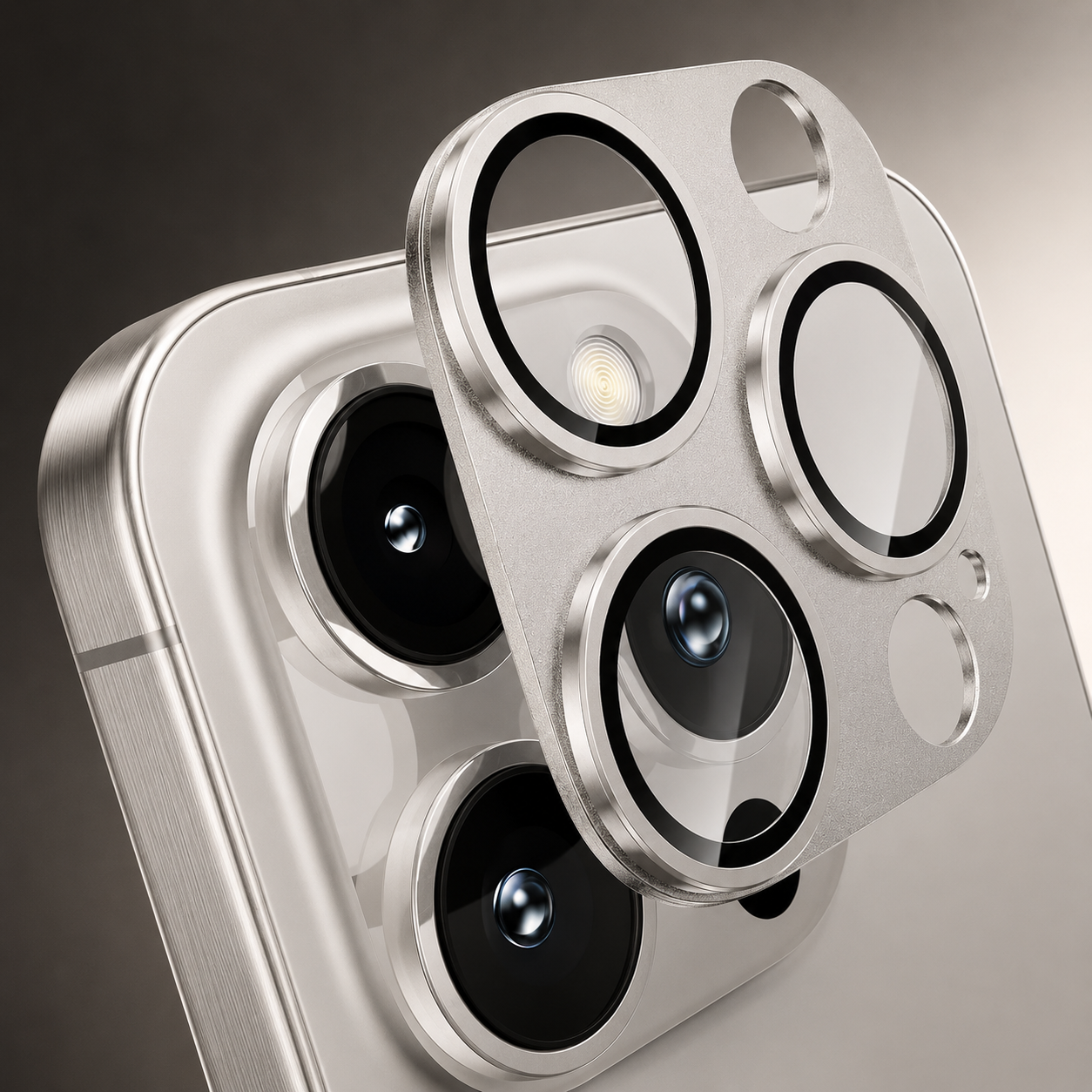 Premium iPhone Camera Lens Protector Tempered Glass Alloy Ring Shatterproof Scratch Resistant Shockproof Precision Fit Protective Cover
