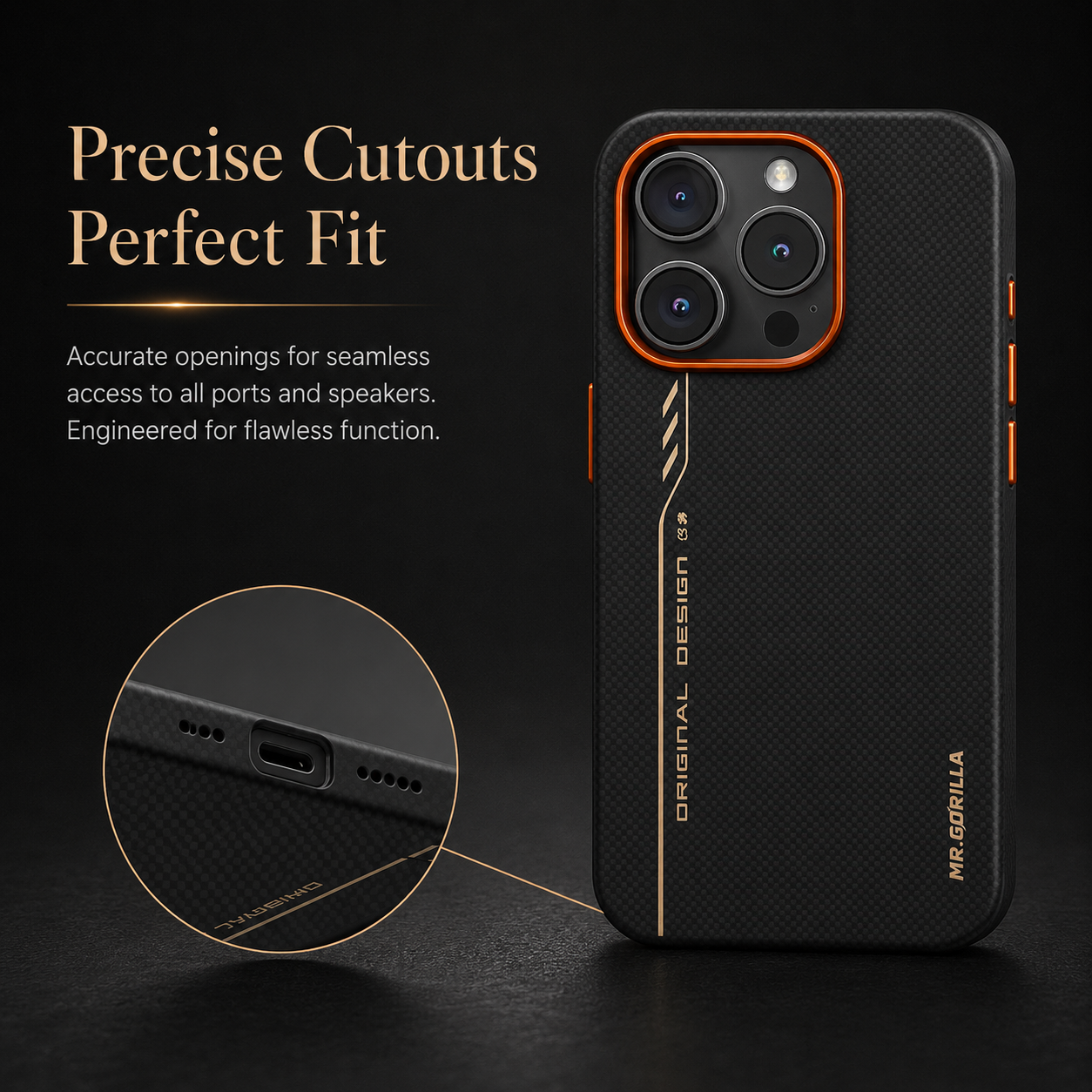Premium iPhone Case 600D Aramid Fiber Kevlar Cover Magnetic Shockproof Anti Fingerprint Anti Scratch Protection