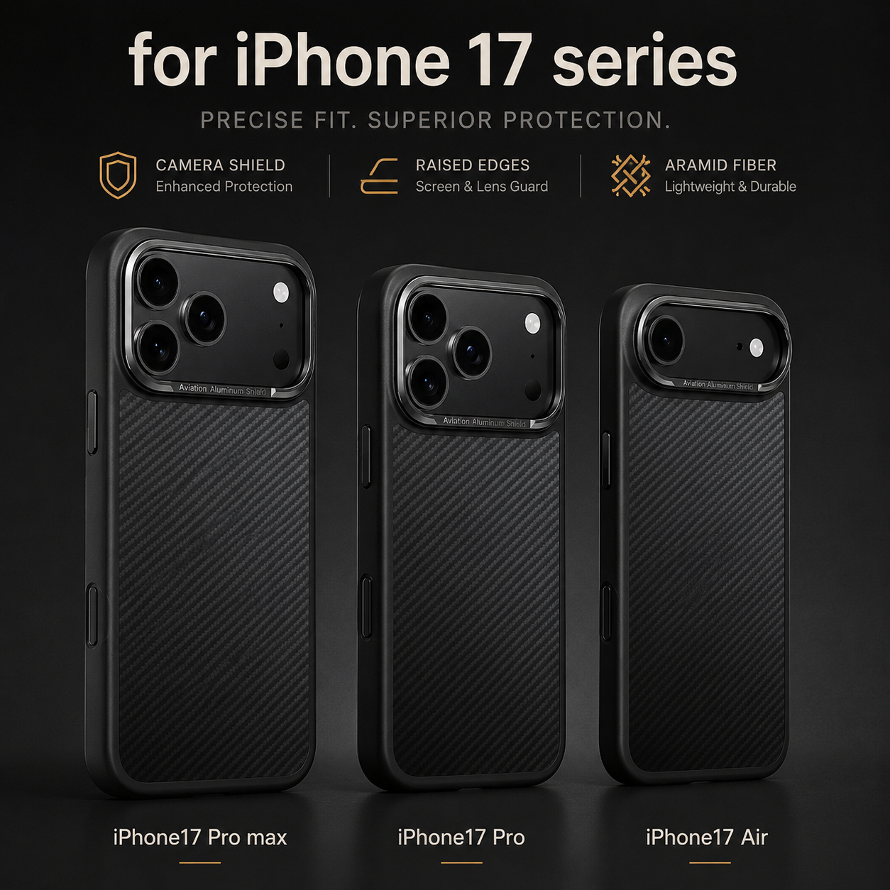 Premium iPhone Case 600D Kevlar Aramid Fiber Cover Magnetic Shockproof Anti Fingerprint Anti Scratch Protection