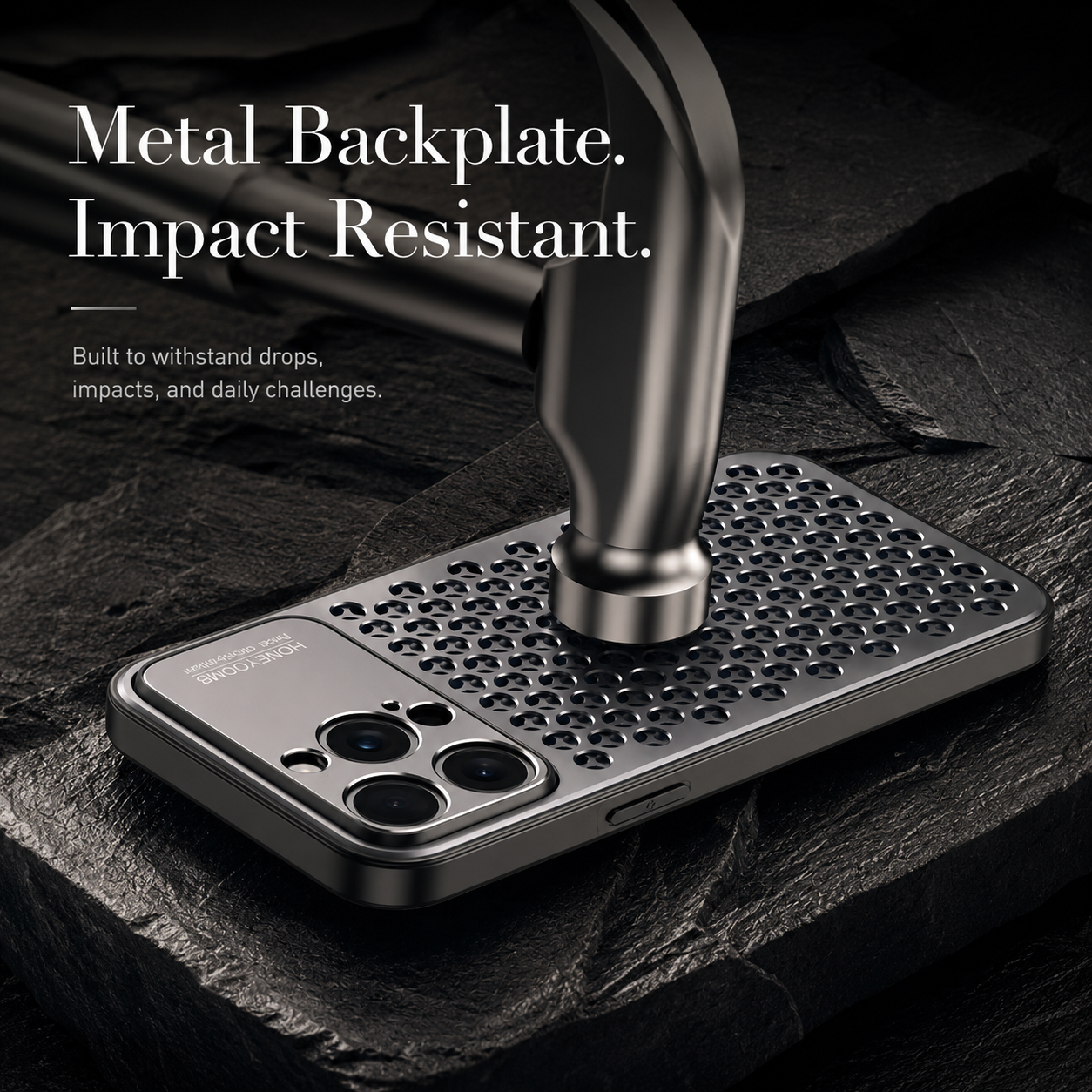 Premium iPhone Case Aluminum Alloy Protective Cover Breathable Metal Design Anti Fingerprint Scratch Resistant Slim Frame