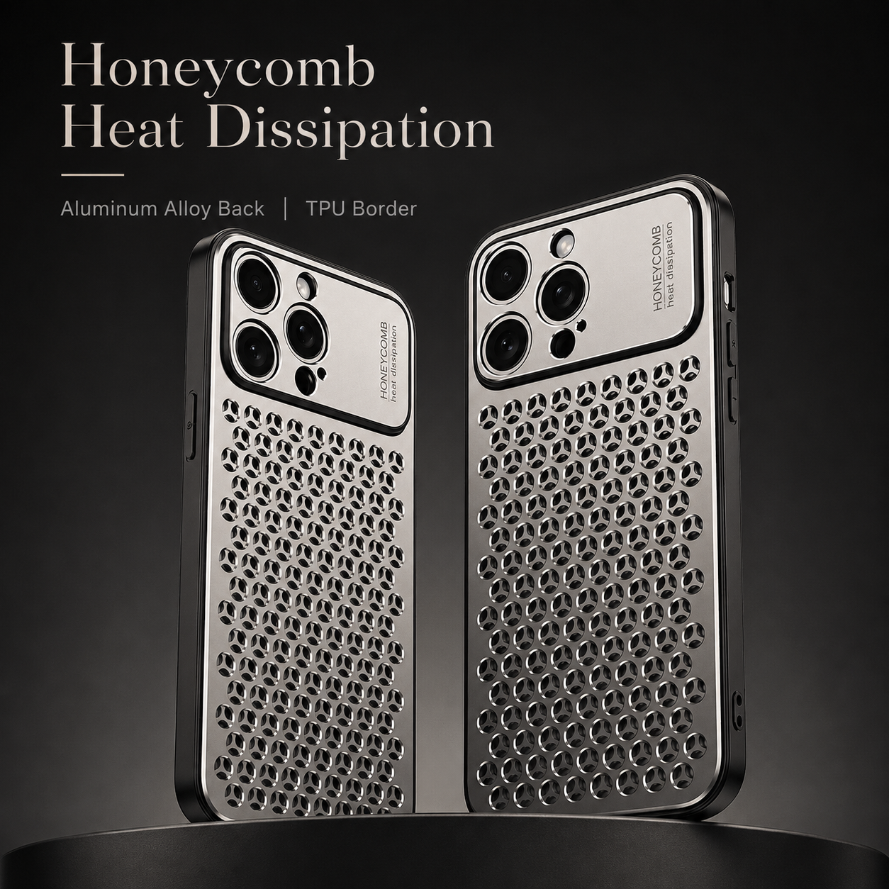 Premium iPhone Case Aluminum Alloy Protective Cover Breathable Metal Design Anti Fingerprint Scratch Resistant Slim Frame