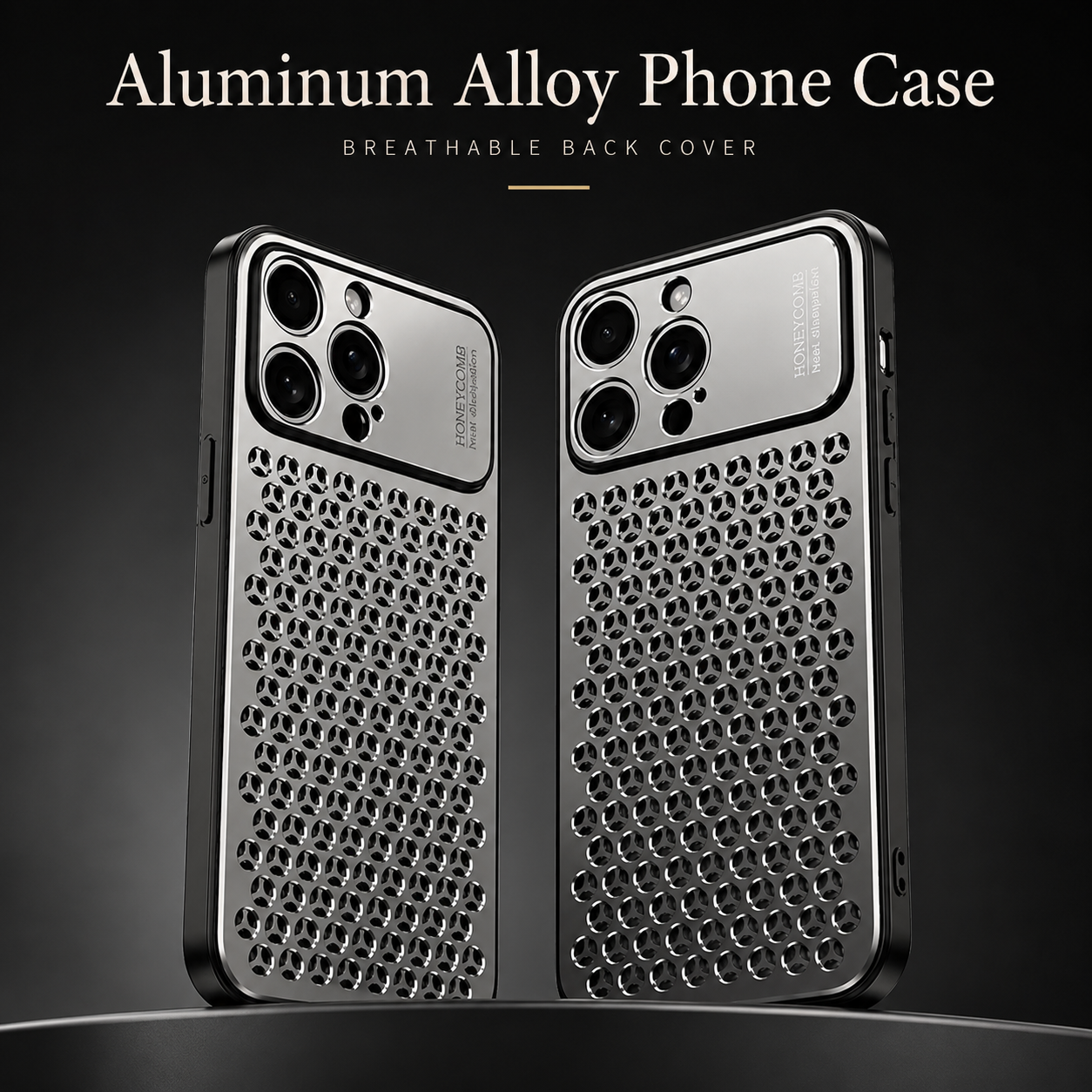 Premium iPhone Case Aluminum Alloy Protective Cover Breathable Metal Design Anti Fingerprint Scratch Resistant Slim Frame