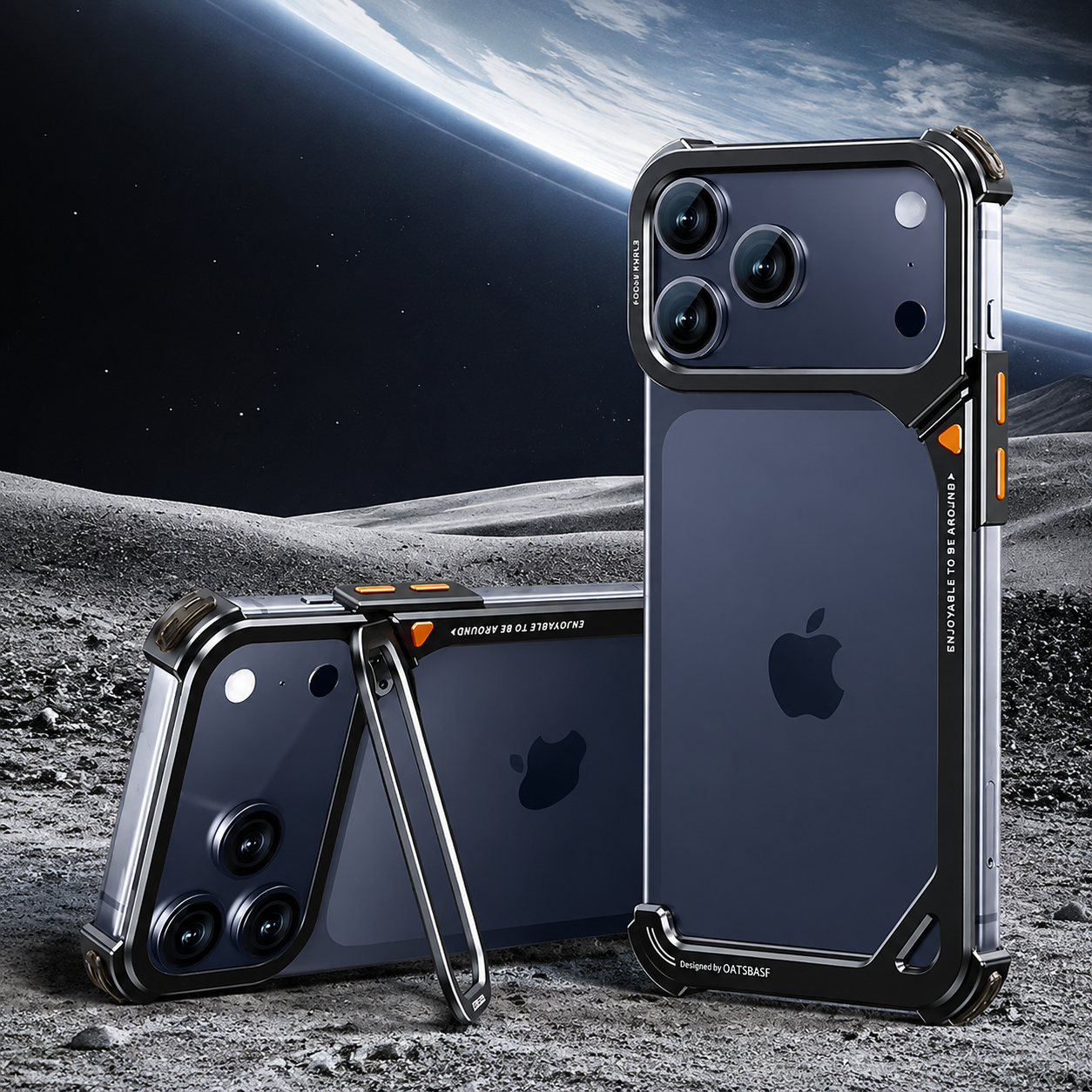 Premium iPhone Case Aluminum Frame with Lens Holder MagSafe Wireless Charging Support Slim Drop Protection Metal Design