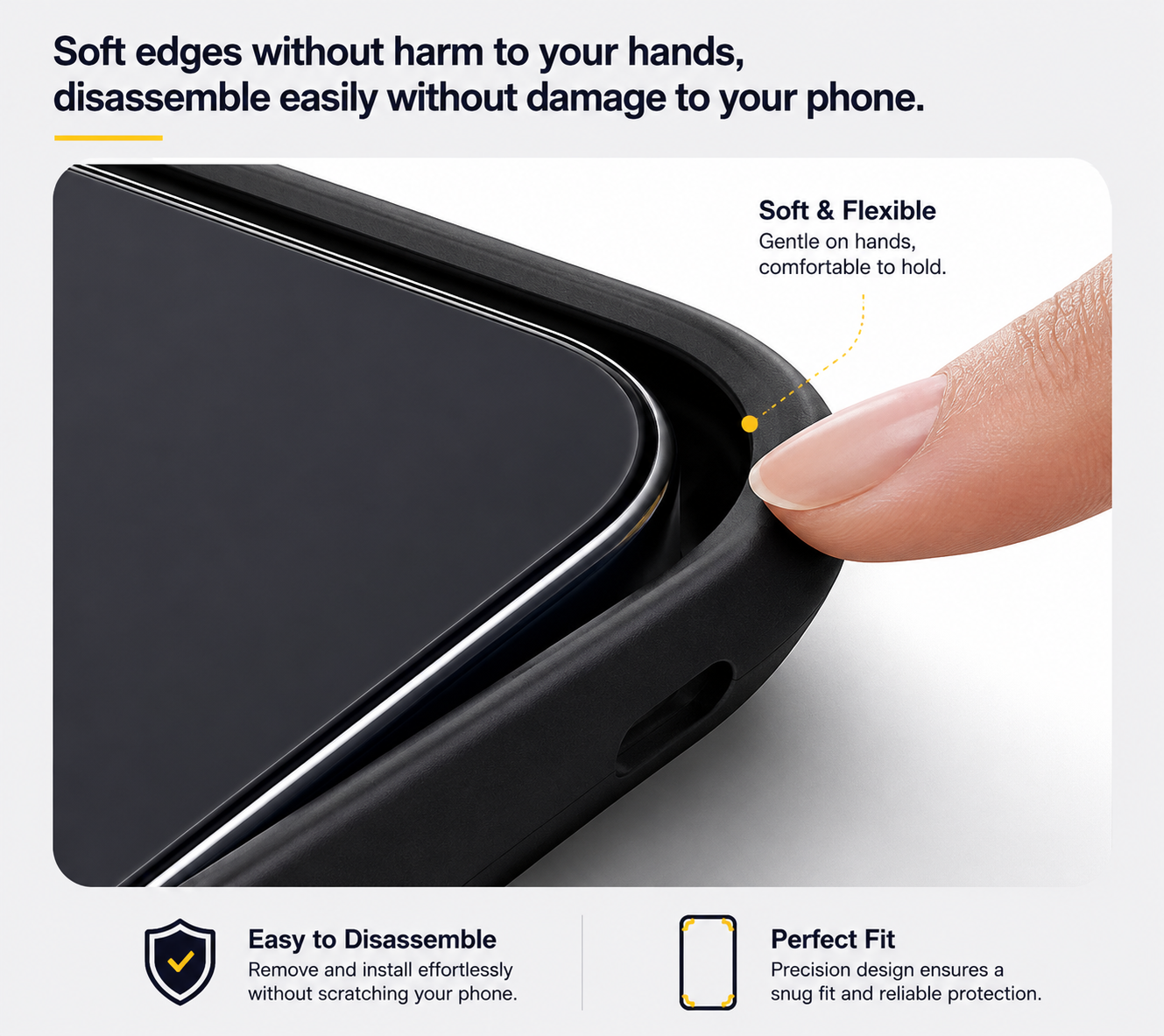 Premium iPhone Case Aramid Fiber Kevlar 600D Half Wrapped Cover with MagSafe Invisible Camera Ring Stand Shockproof Anti Fingerprint Design
