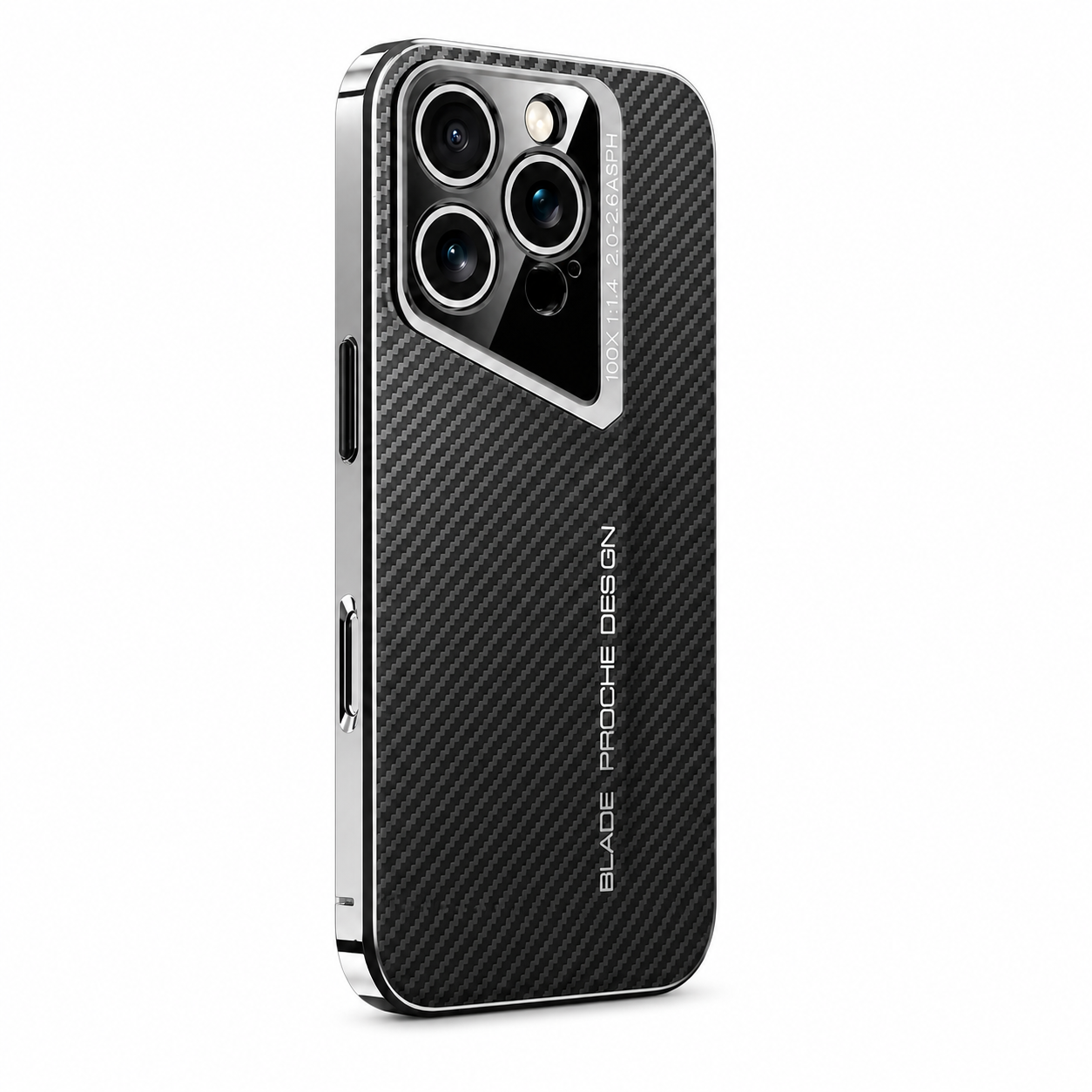 Premium iPhone Case Carbon Fiber Electroplated Cover Magnetic Shockproof Anti Fingerprint Full Coverage Protective Case