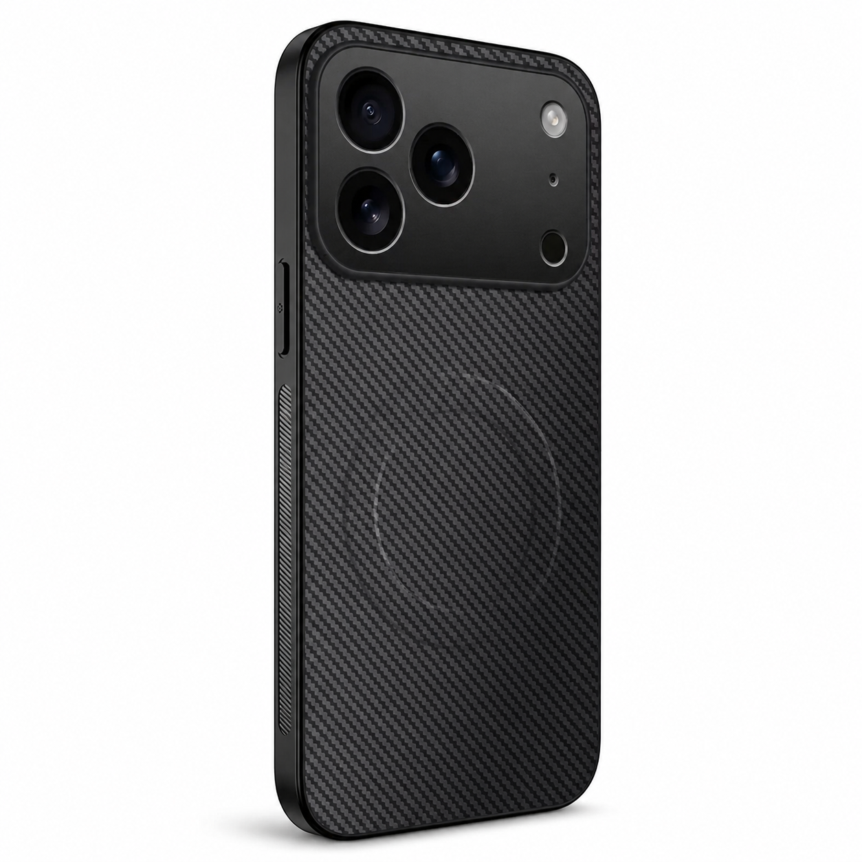 Premium iPhone Case Carbon Fiber Magnetic Leather Cover MagSafe Compatible Ultra Thin Protective Case