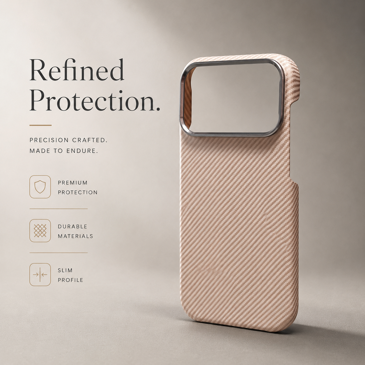 Premium iPhone Case Carbon Fiber Texture Magnetic MagSafe Compatible Shock Absorbing Hybrid Protective Cover