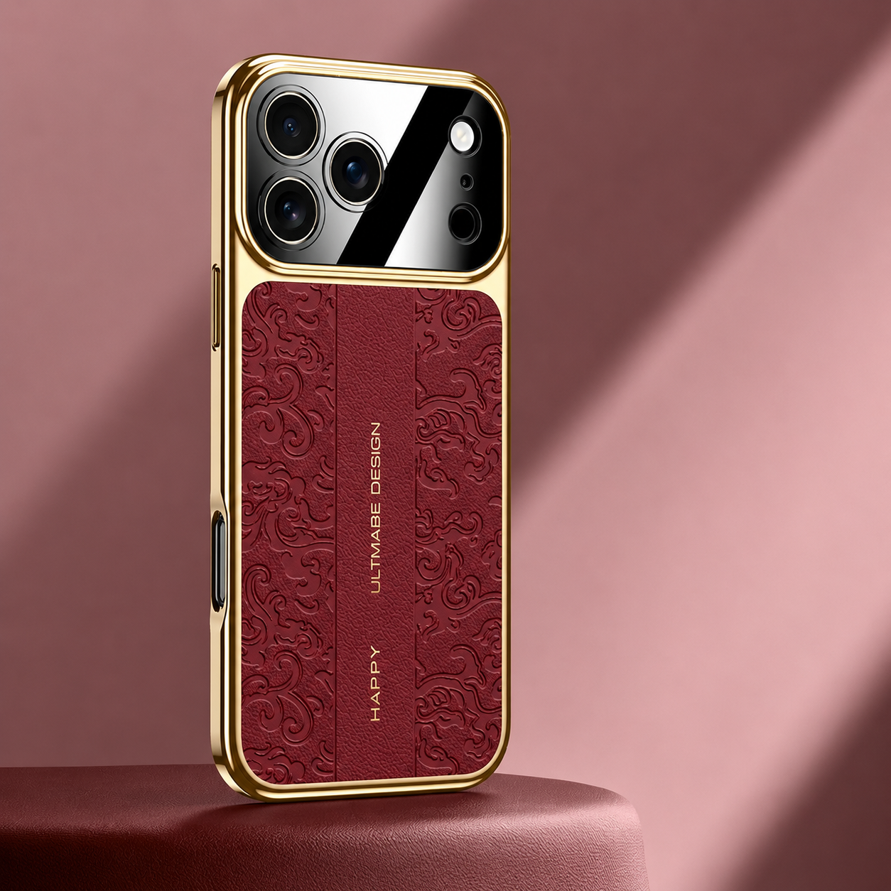 Premium iPhone Case Electroplated Leather Magnetic Soft TPU Dual Layer Protective Cover