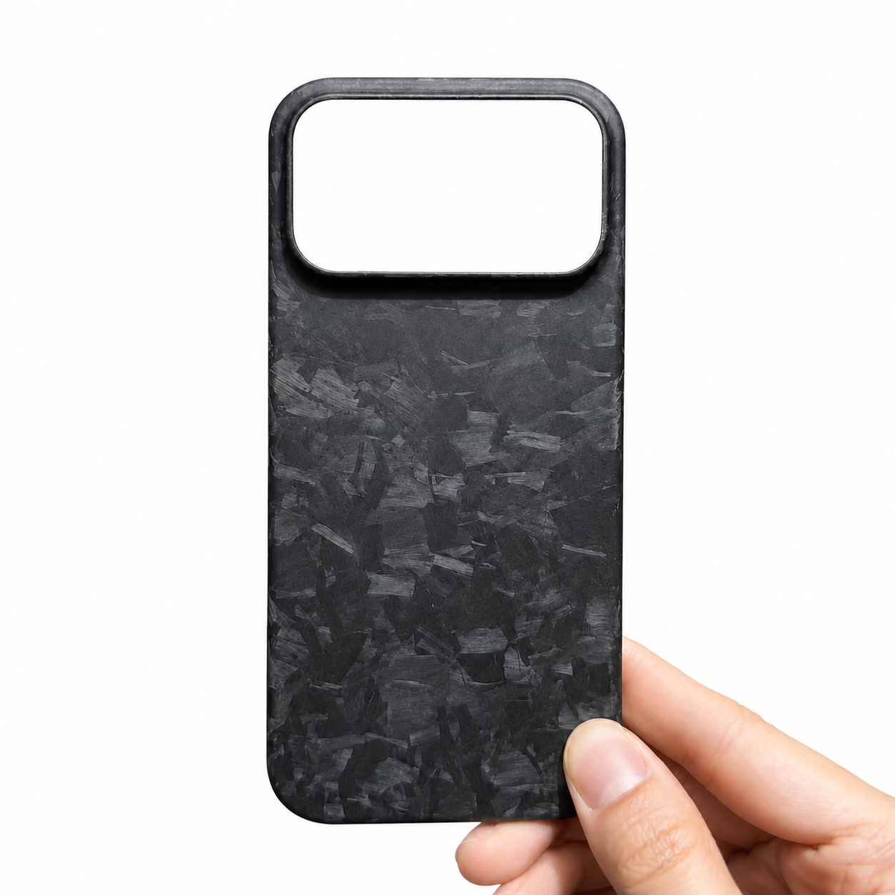Premium iPhone Case Genuine Forged Carbon Fiber Lightweight Slim Business Cover Anti Fingerprint Non Slip Shockproof Protective Case