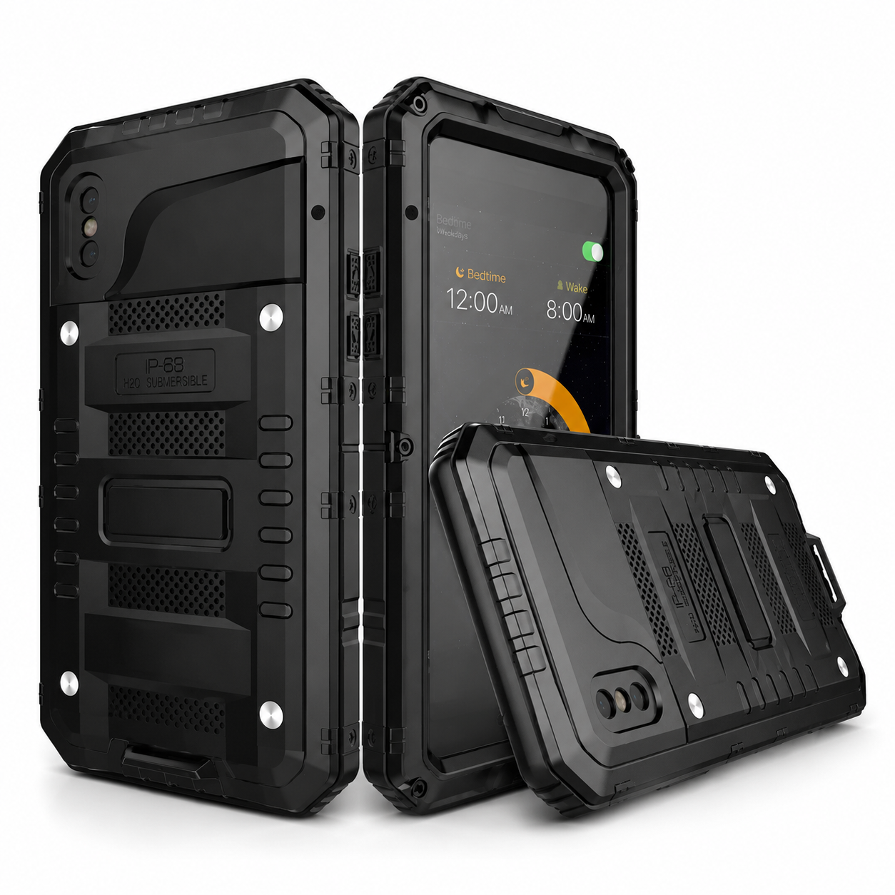 Premium iPhone Case IP68 Waterproof Aluminum Armor Cover MagSafe Compatible Shockproof Full Body Protection