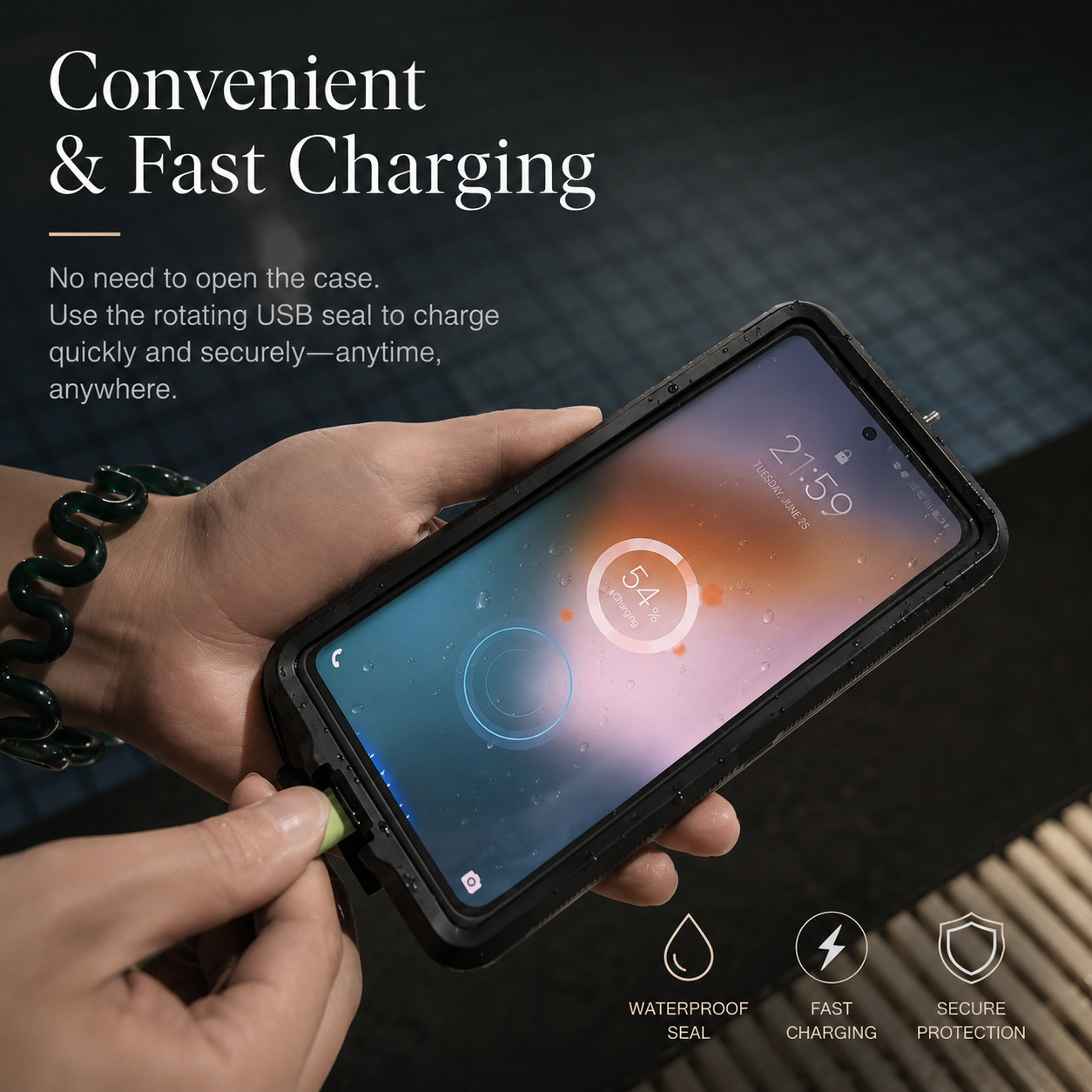 Premium iPhone Case IP68 Waterproof Protective Cover Full Body Shockproof Vacuum Seal Underwater Protection