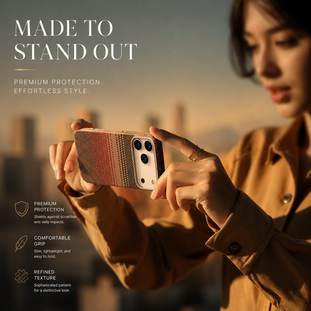 Premium iPhone Case Kevlar Aramid Carbon Fiber MagSafe Compatible Ultra Thin Full Coverage Protective Cover