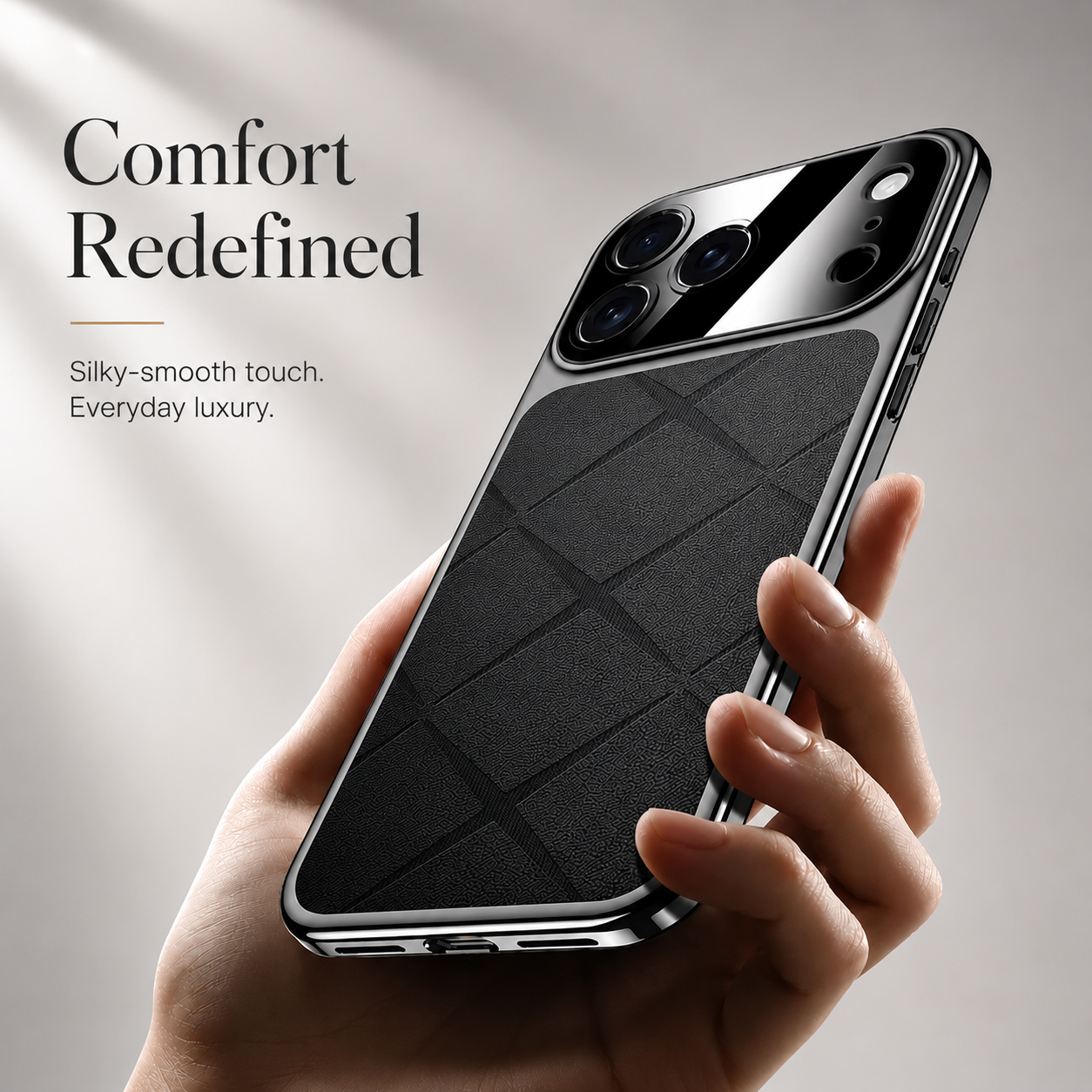 Premium iPhone Case Leather Plating Bumper Cover Shockproof Camera Protection Luxury Protective Case