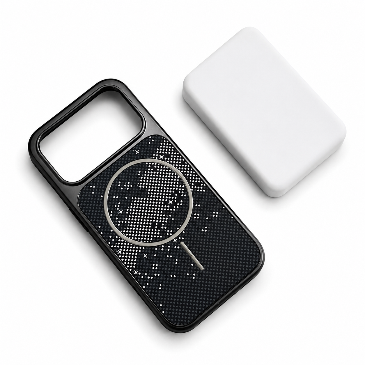 Premium iPhone Case MagSafe Carbon Fiber Cover Electroplated Shockproof Scratch Resistant Lightweight Wireless Charging Protective Full Coverage