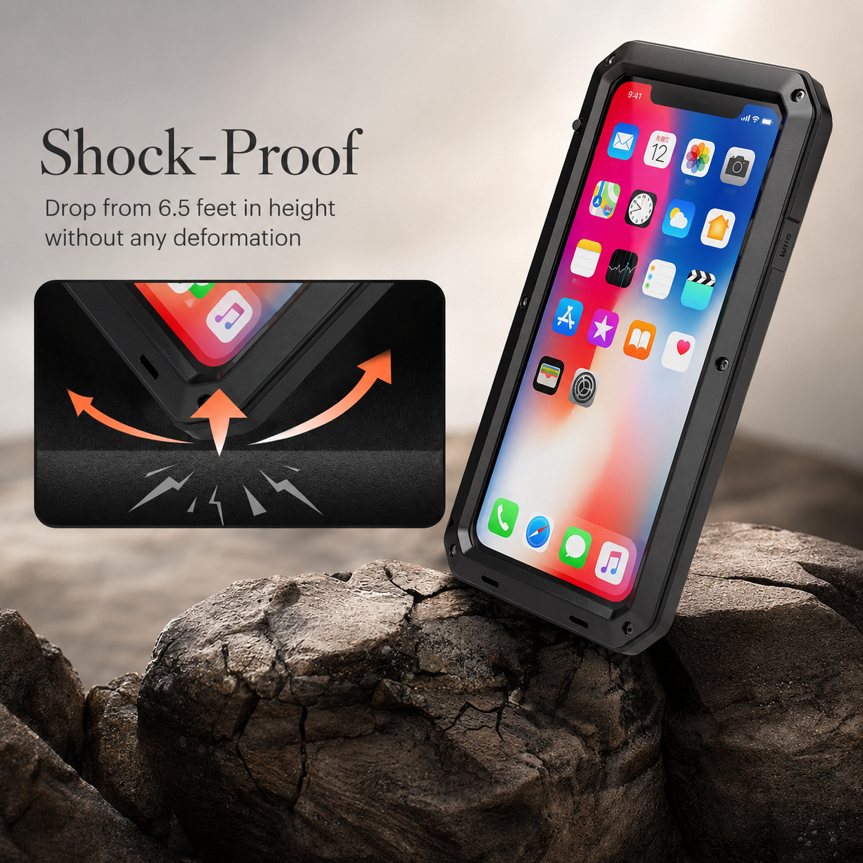 Premium iPhone Case MagSafe Compatible Aluminum Armor Bumper Cover Shockproof Full Protection