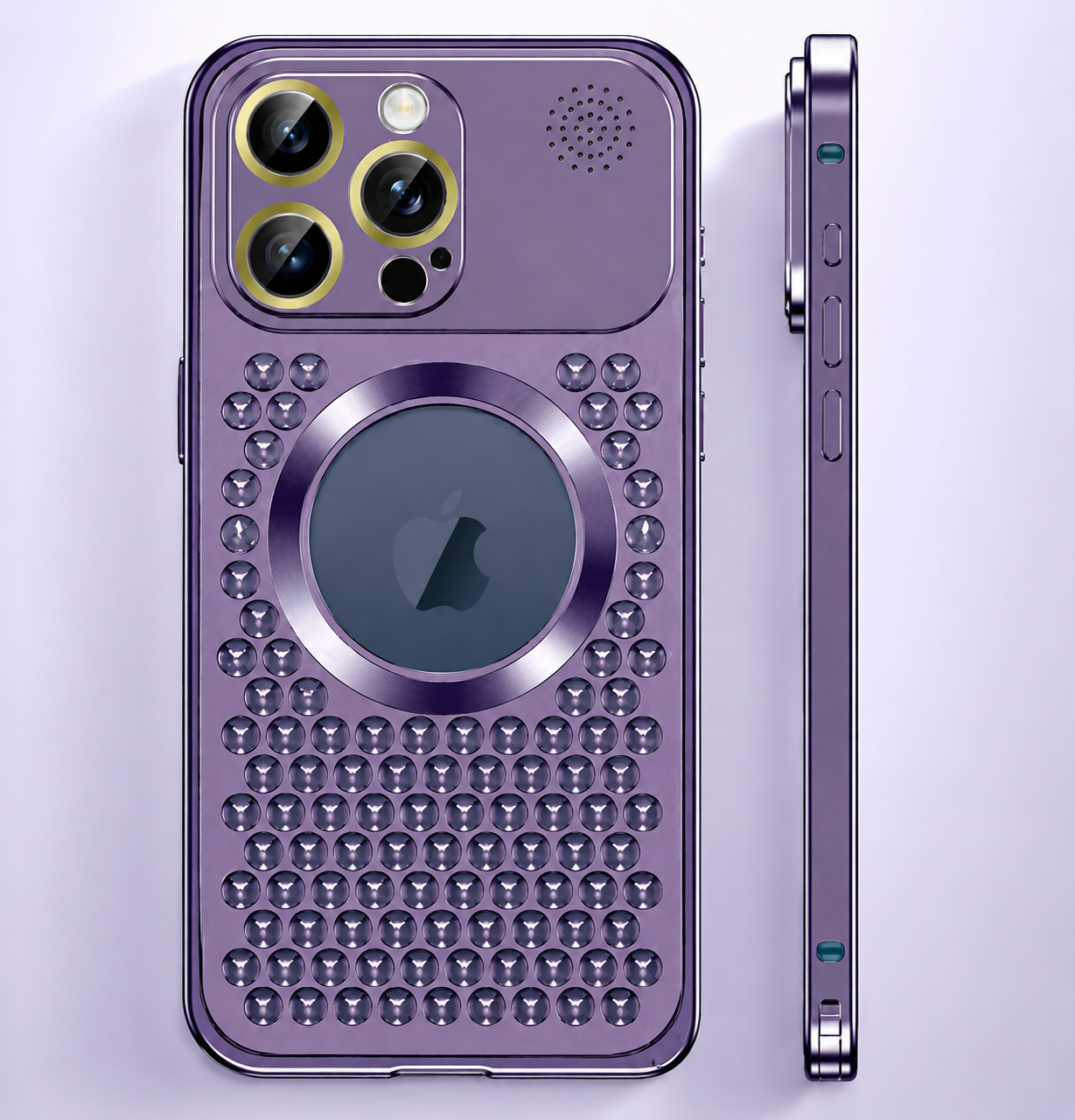 Premium iPhone Case MagSafe Compatible Aluminum Frame Cover Heat Dissipation Shockproof Slim Design