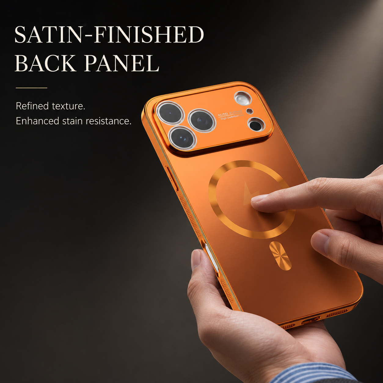 Premium iPhone Case MagSafe Compatible Aluminum Frame Cover Magnetic Shockproof Matte Back Raised Camera Lens Protection