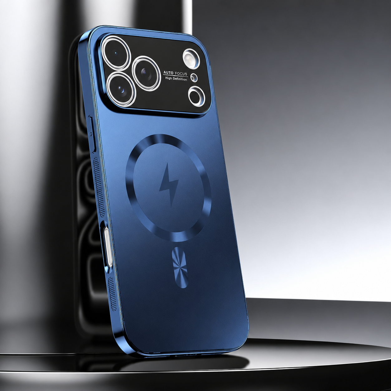 Premium iPhone Case MagSafe Compatible Aluminum Frame Cover Magnetic Shockproof Matte Back Raised Camera Lens Protection