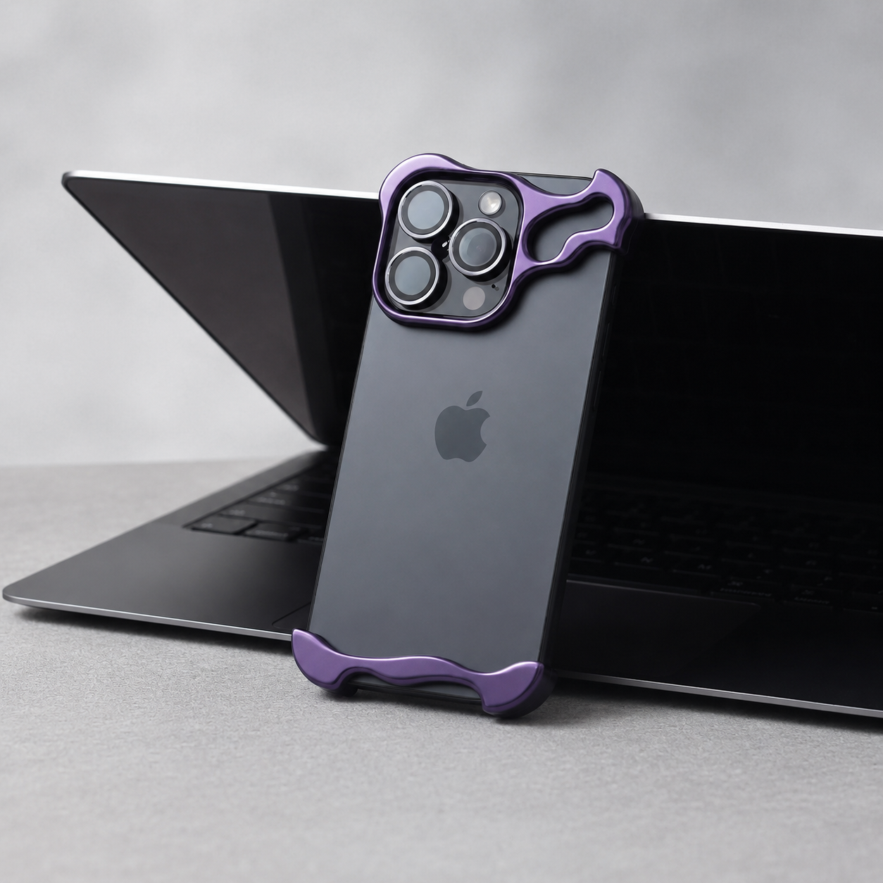 Premium iPhone Case MagSafe Compatible Aluminum Frame Cover Ultra Thin Metal Bumper Protection
