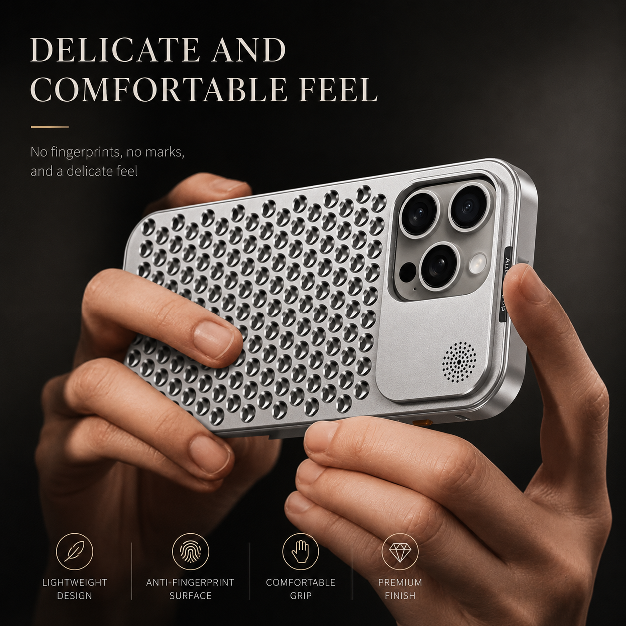 Premium iPhone Case MagSafe Compatible Aluminum Heat Dissipation Cover Shockproof Protection