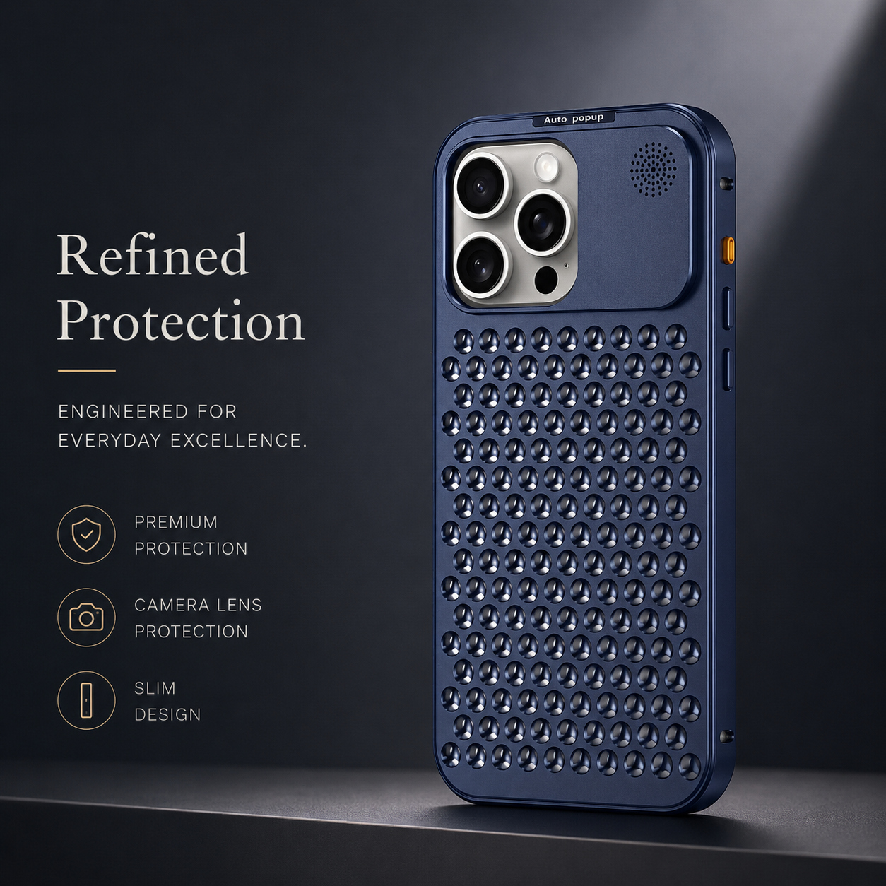 Premium iPhone Case MagSafe Compatible Aluminum Heat Dissipation Cover Shockproof Protection