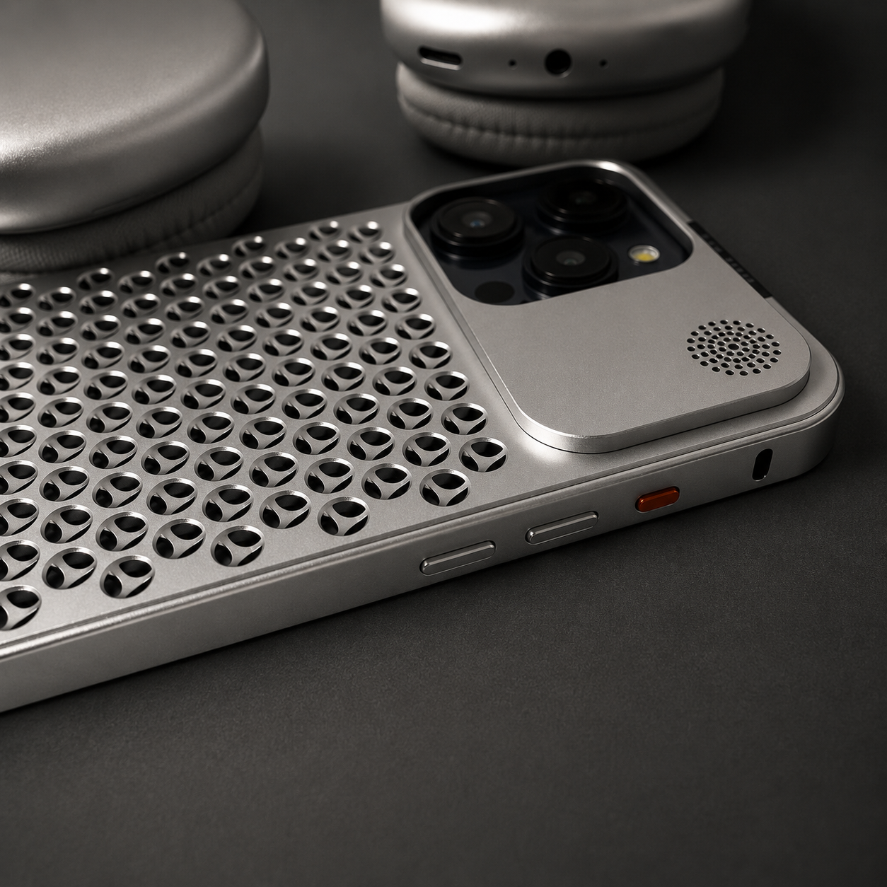Premium iPhone Case MagSafe Compatible Aluminum Heat Dissipation Cover Shockproof Protection