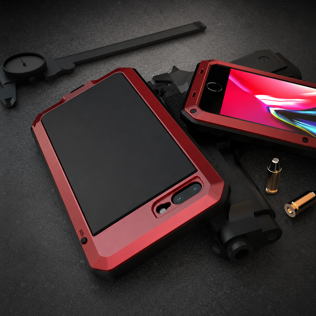 Premium iPhone Case MagSafe Compatible Aluminum Metal Frame Cover Full Body Protection