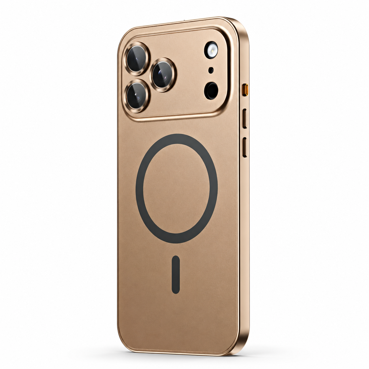 Premium iPhone Case MagSafe Compatible Aluminum Metal Frame Cover PC Back Shockproof Camera Lens Protection Ultra Thin Full Protection