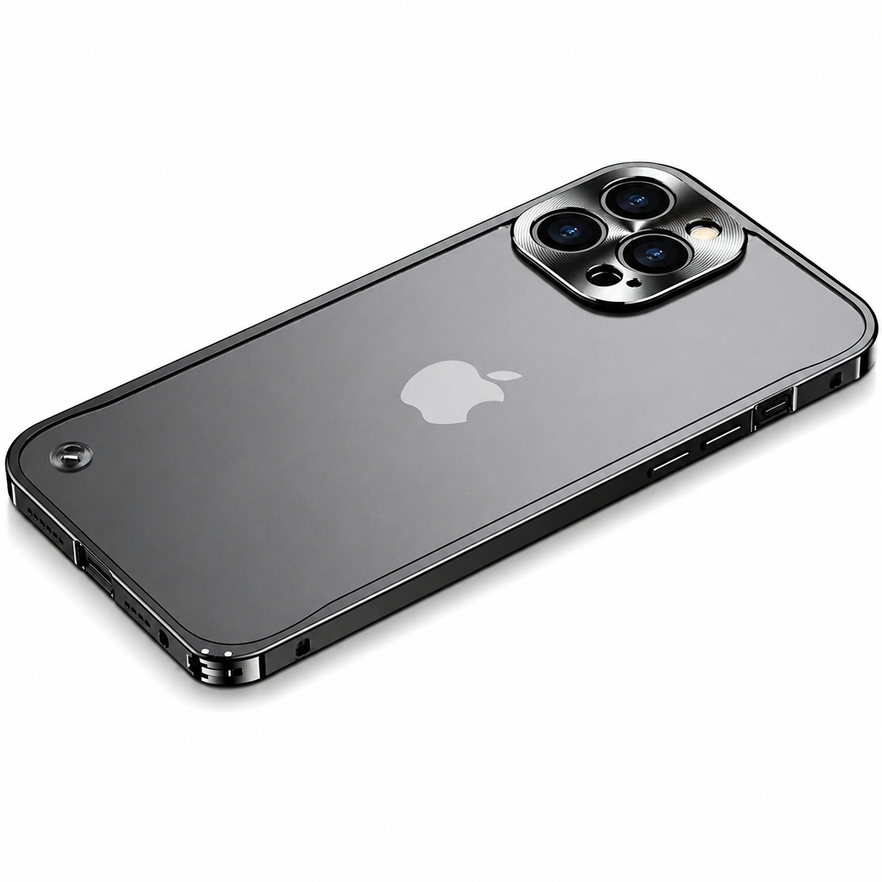 Premium iPhone Case MagSafe Compatible Aluminum Metal Frame Cover Shockproof Full Protection Slim Design