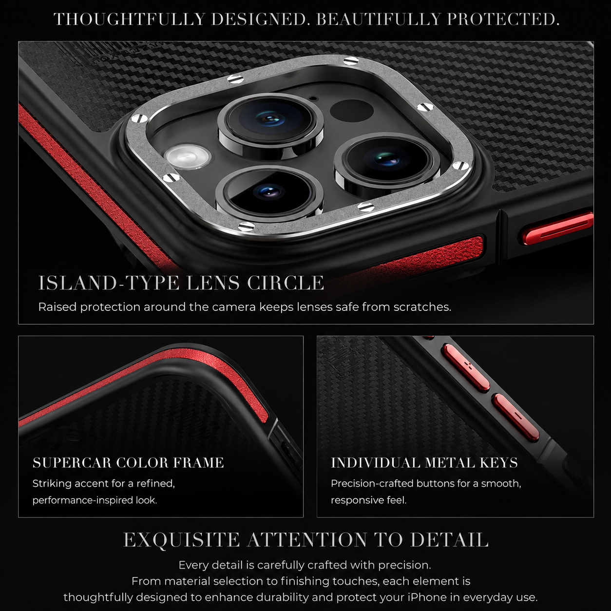 Premium iPhone Case MagSafe Compatible Aramid Fiber 600D Cover Ultra Thin Shockproof Carbon Texture Design