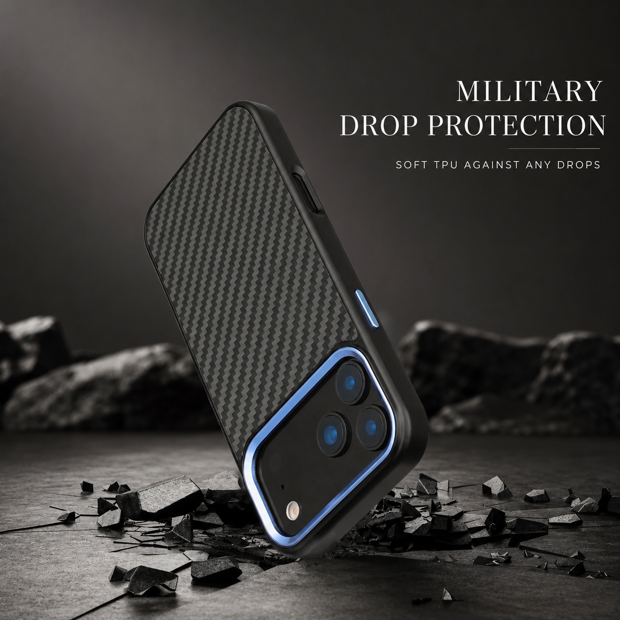 Premium iPhone Case MagSafe Compatible Aramid Fiber Cover Ultra Thin Lightweight Full Protection Shockproof Design