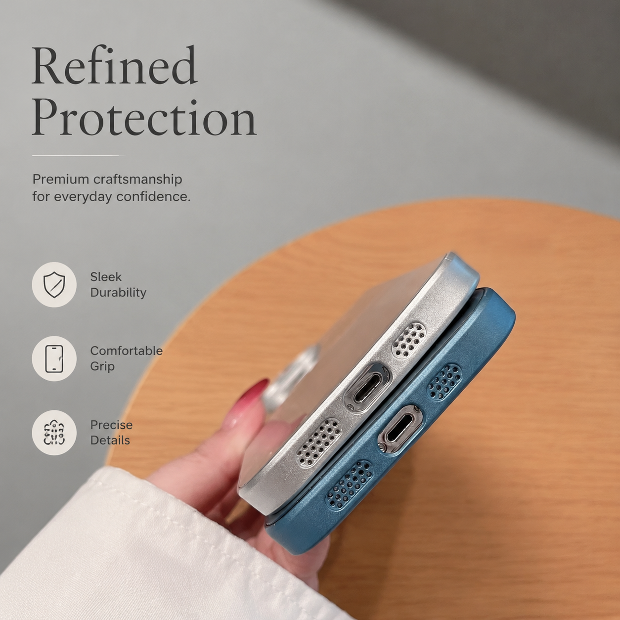 Premium iPhone Case MagSafe Compatible Aurora Matte Cover Color Shift Shockproof Slim Protection
