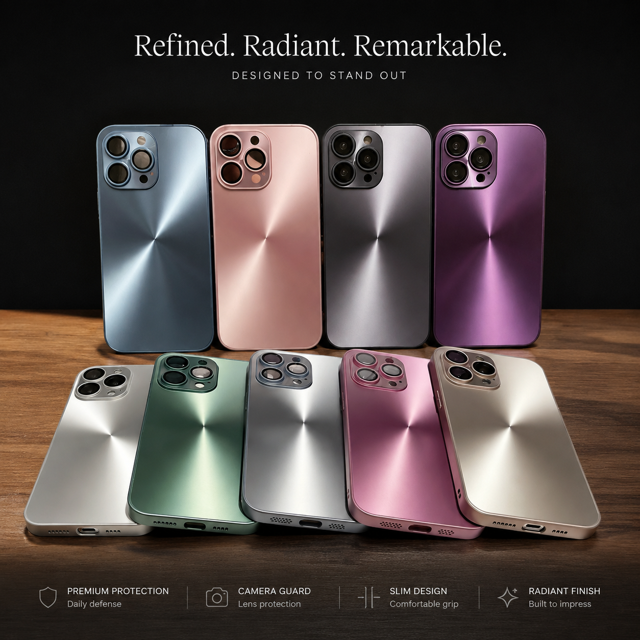 Premium iPhone Case MagSafe Compatible Aurora Matte Cover Color Shift Shockproof Slim Protection