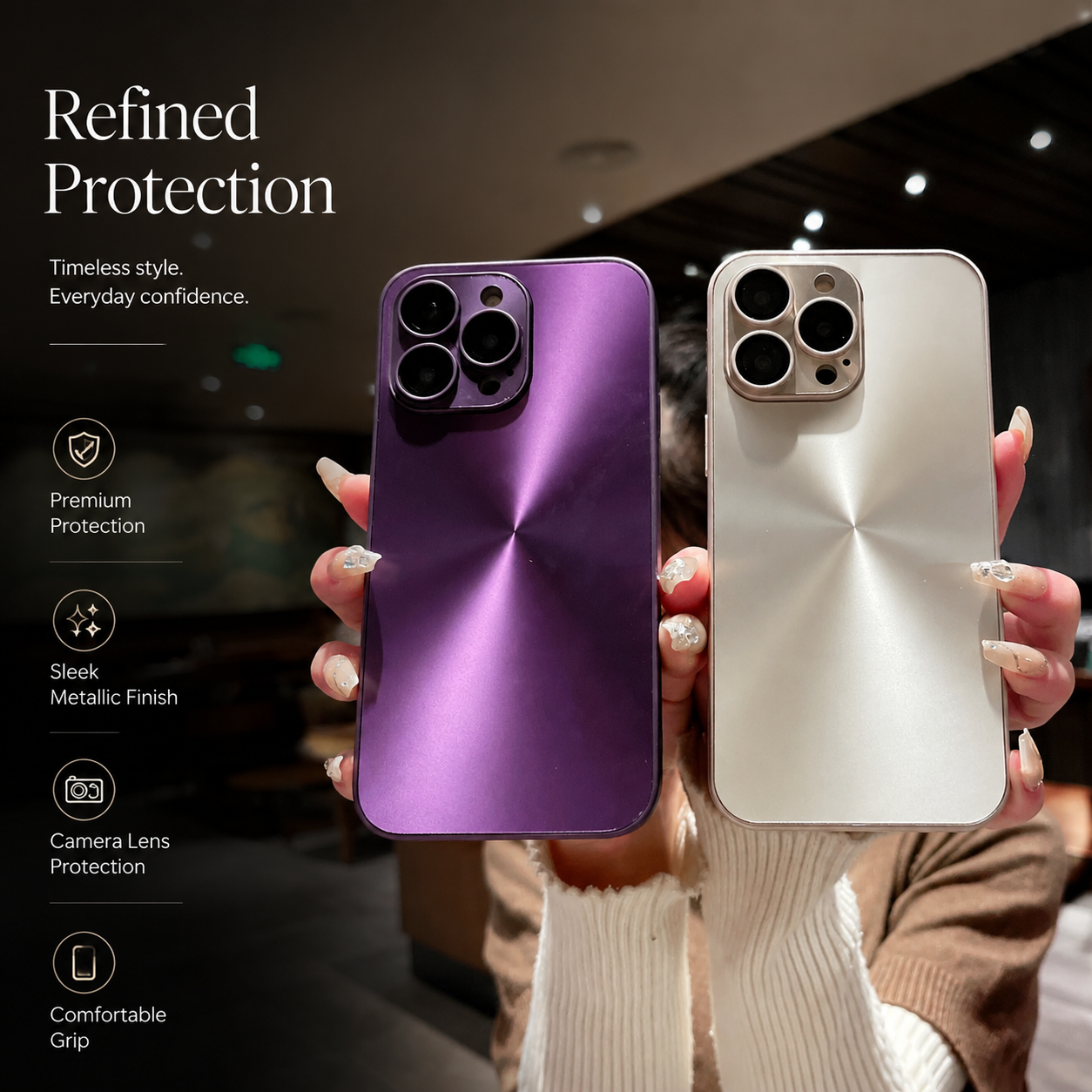 Premium iPhone Case MagSafe Compatible Aurora Matte Cover Color Shift Shockproof Slim Protection