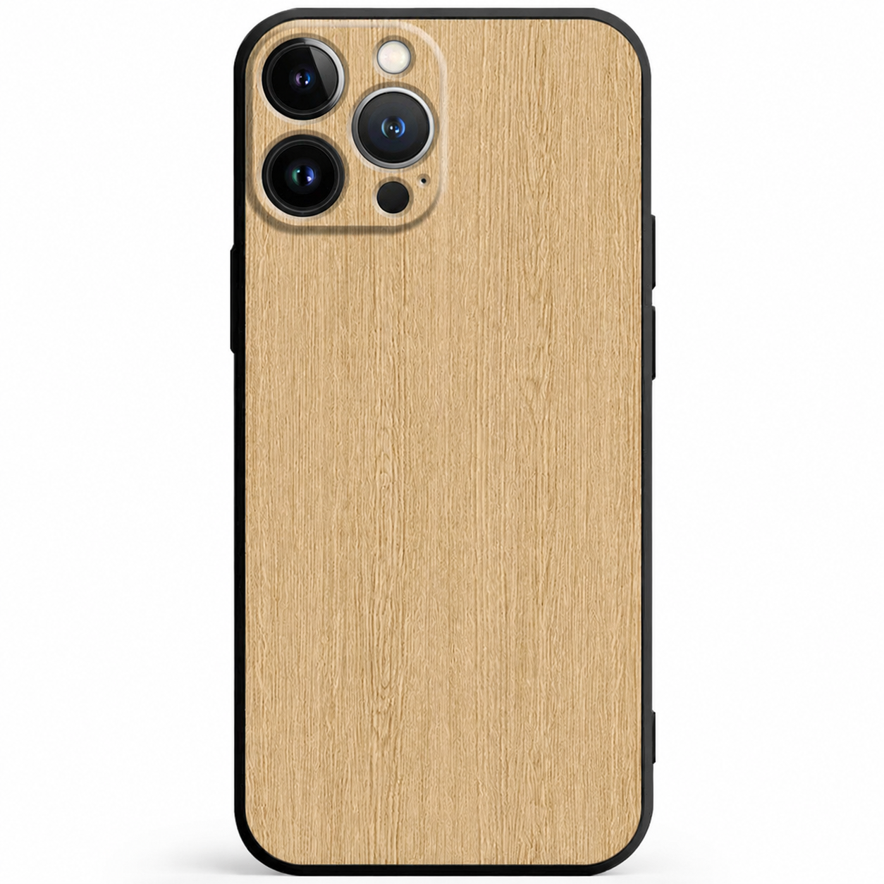 Premium iPhone Case MagSafe Compatible Bamboo Wood Grain Cover Metallic Frame Shockproof Protection