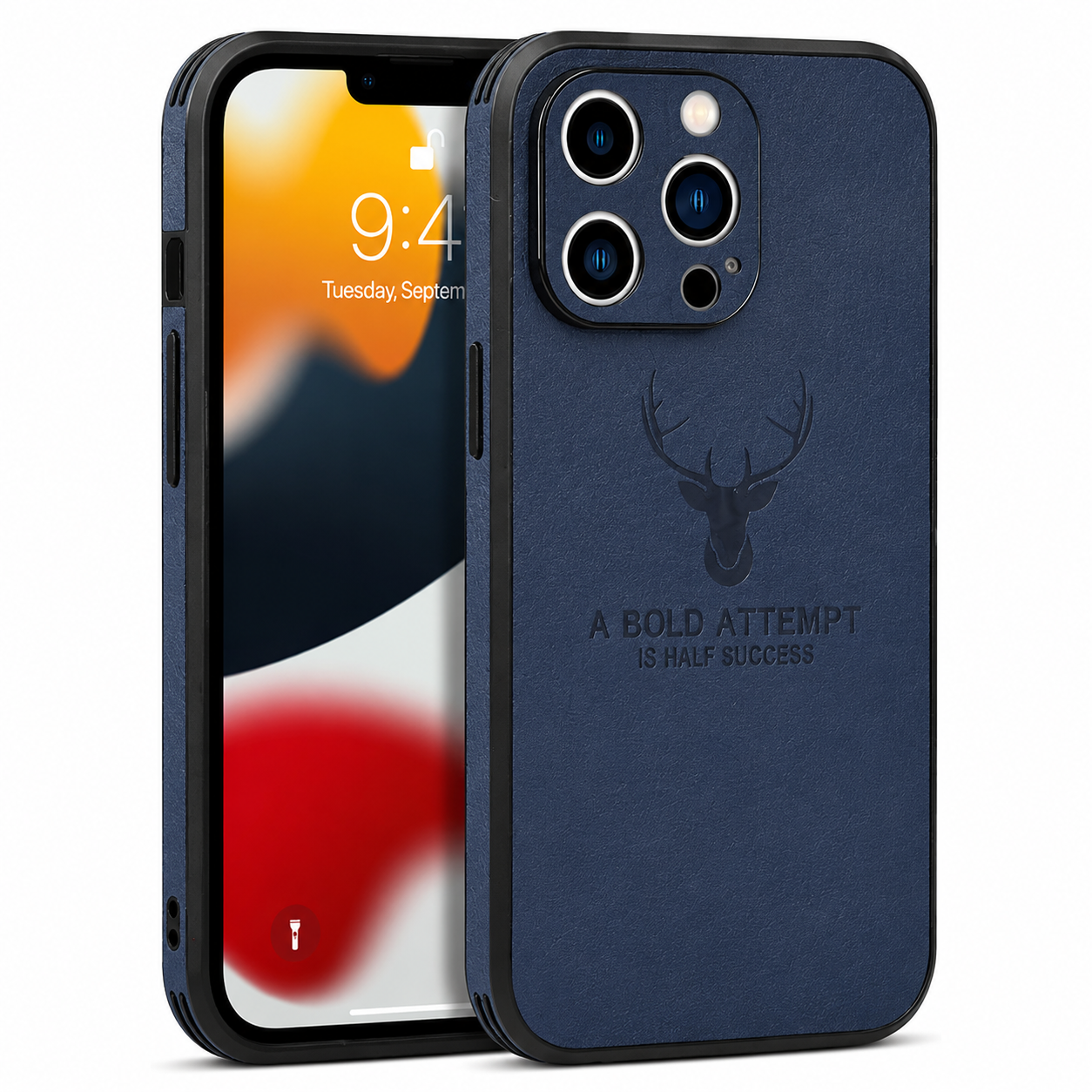 Premium iPhone Case MagSafe Compatible Canvas Texture Deer Cover Shockproof Slim Protection