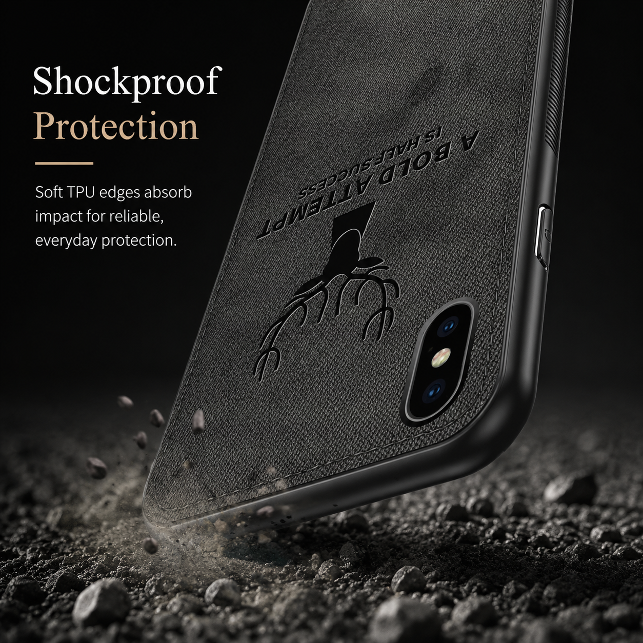 Premium iPhone Case MagSafe Compatible Canvas Texture Deer Cover Shockproof Slim Protection