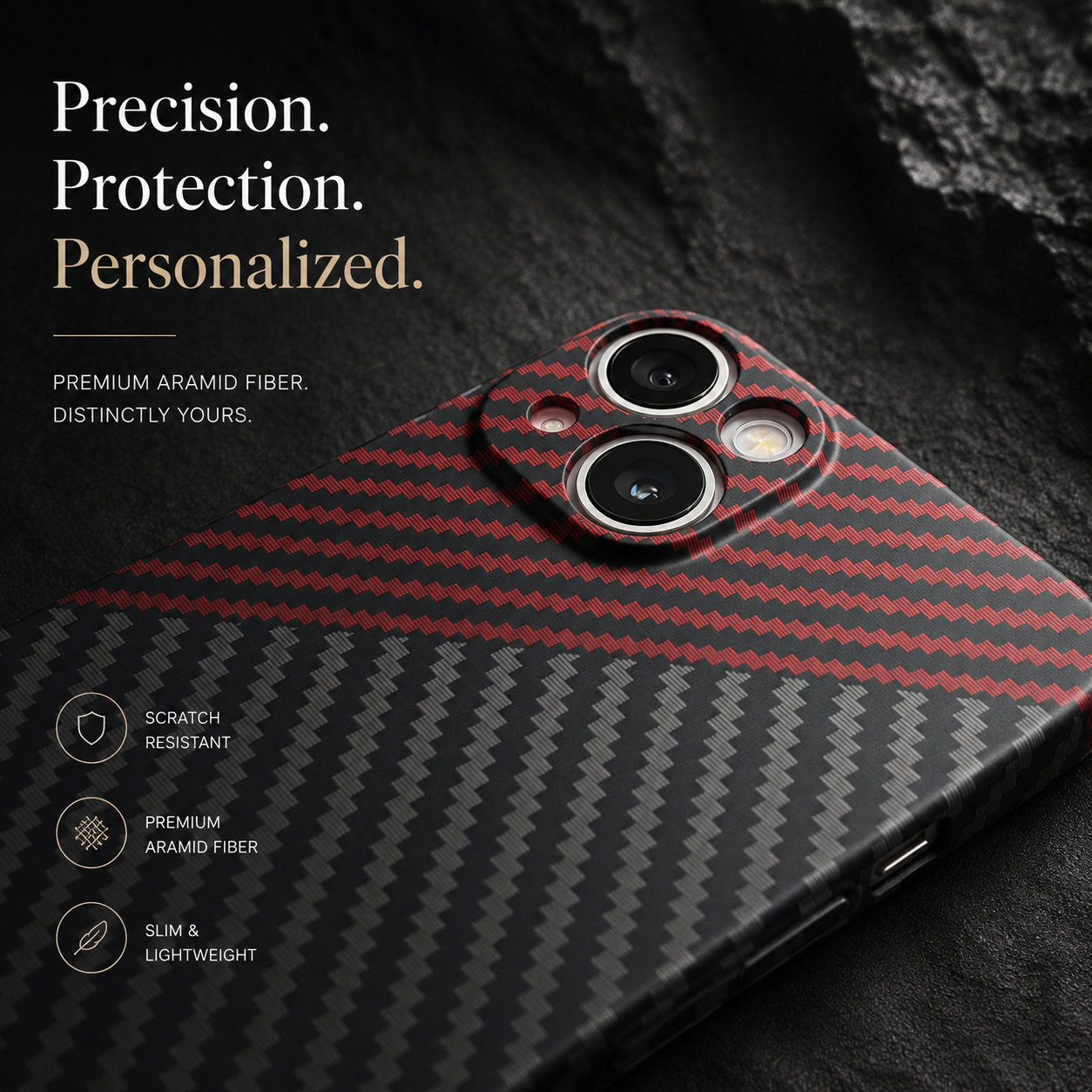 Premium iPhone Case MagSafe Compatible Carbon Fiber Texture Matte Cover Slim Protection
