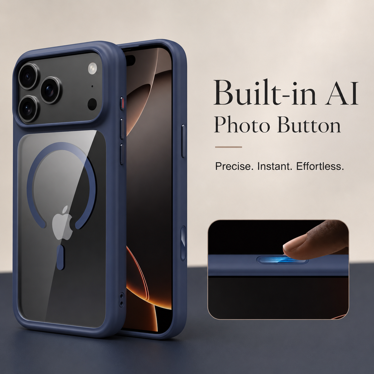 Premium iPhone Case MagSafe Compatible Clear Protective Cover Shockproof Armor Camera Lens Protection Anti Scratch Slim Design