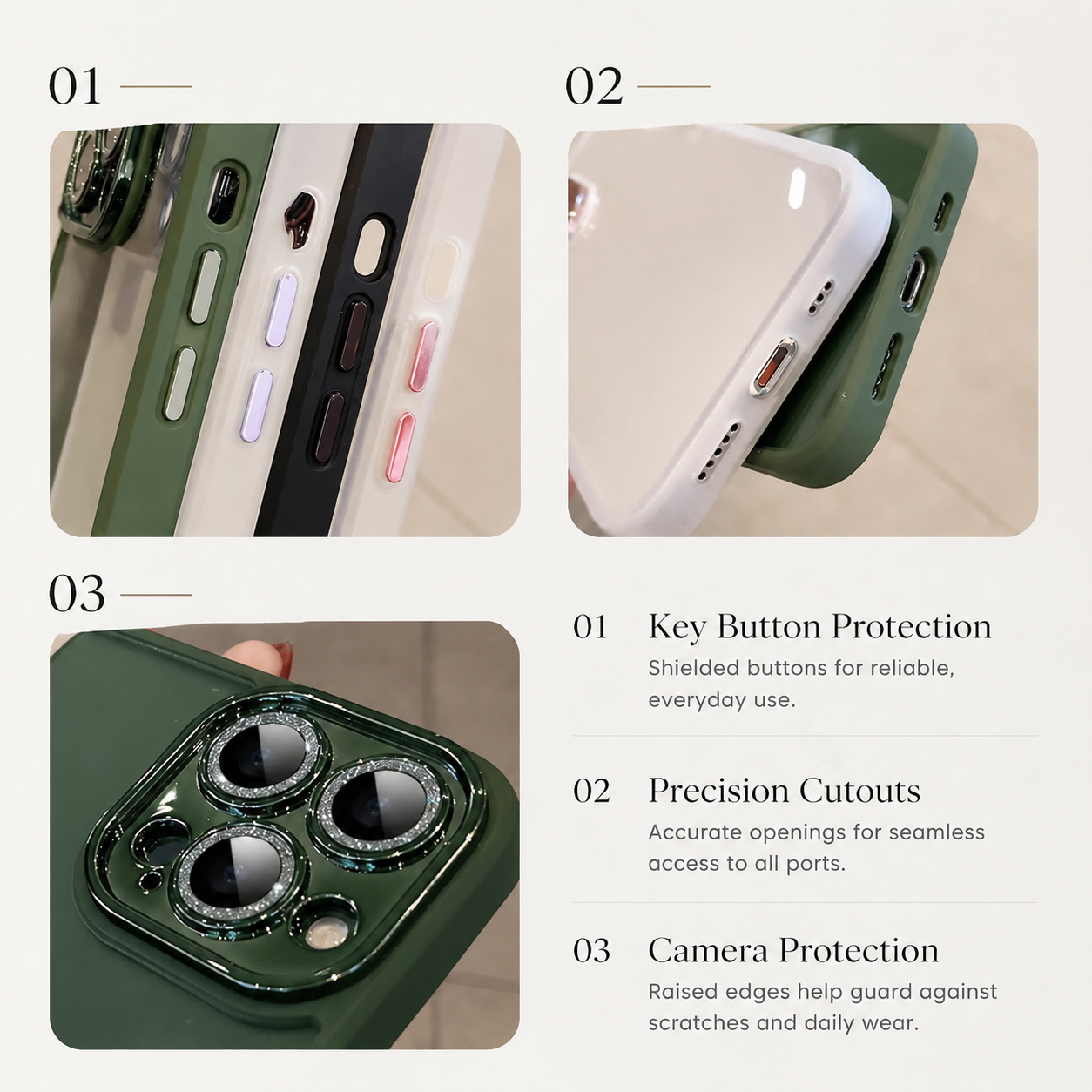 Premium iPhone Case MagSafe Compatible Crystal Rose Diamond Cover Shockproof Slim Protection