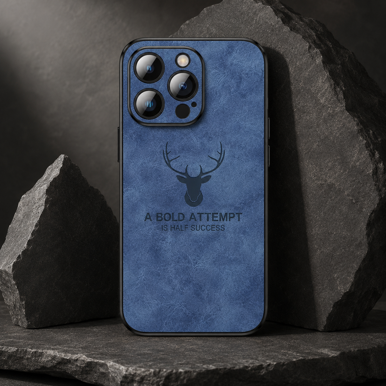 Premium iPhone Case MagSafe Compatible Deer Leather Texture Silicone Cover Slim Protection